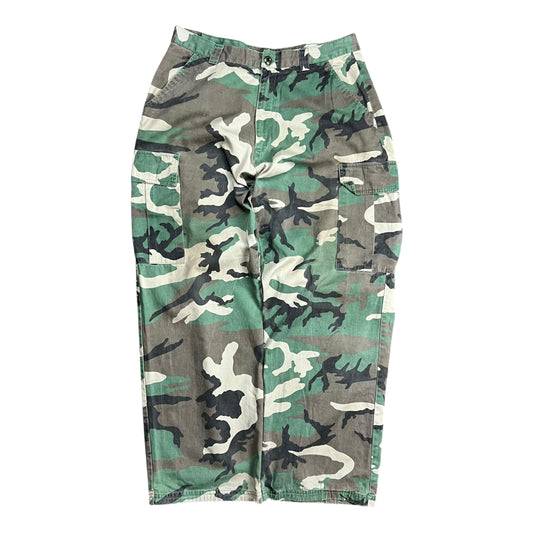 Eddie Domani Faded Woodland Camo Cargo Pants - 34"