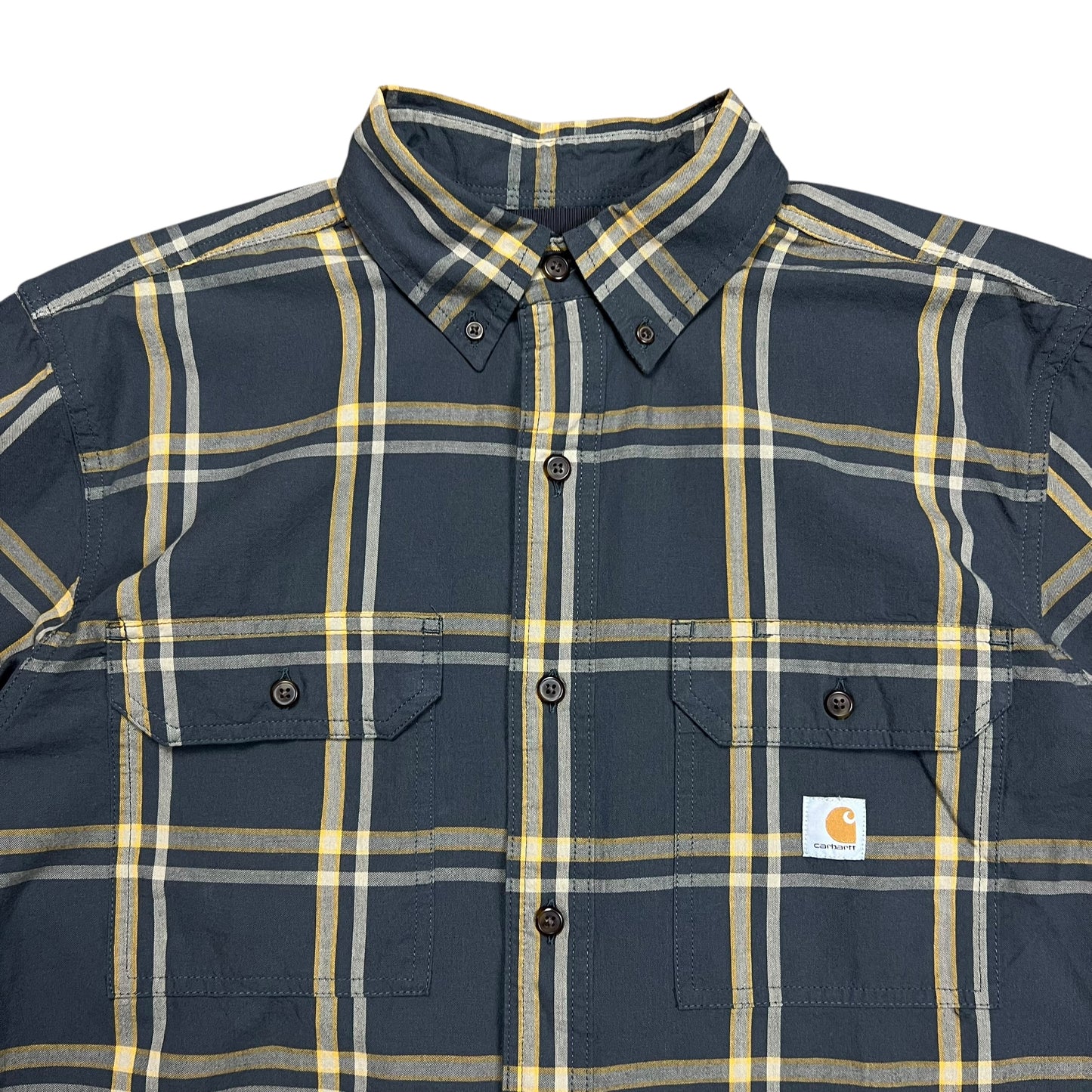 Carhartt Loose Fit Chambray Long-sleeve Plaid Shirt - XL