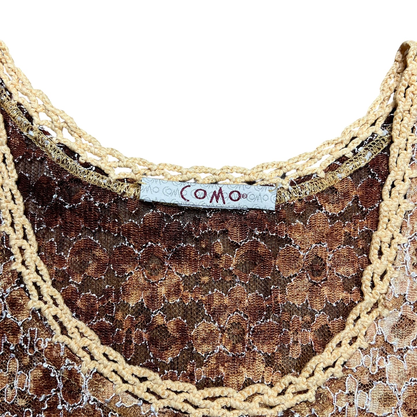 COMO Laced Flower Top - M