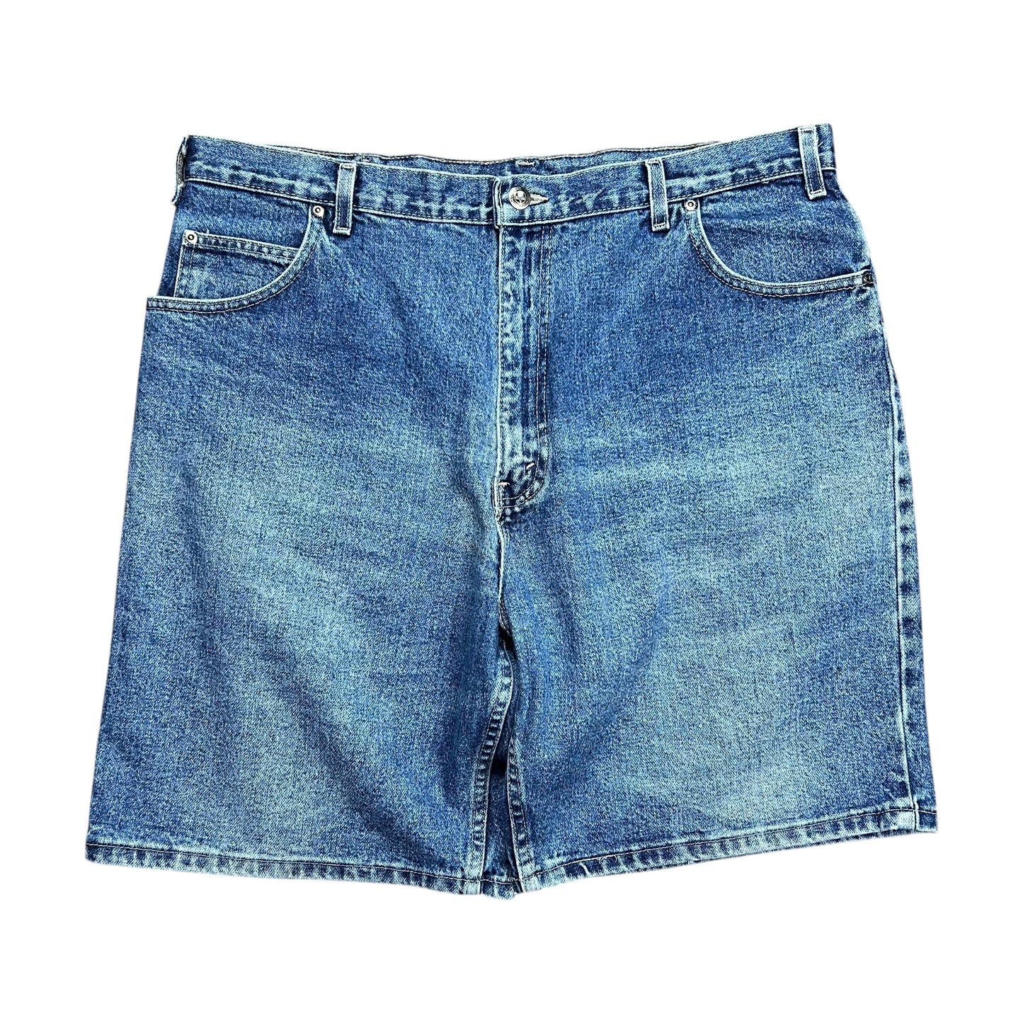 Faded Glory Faded Blue Baggy Jean Shorts - 38"