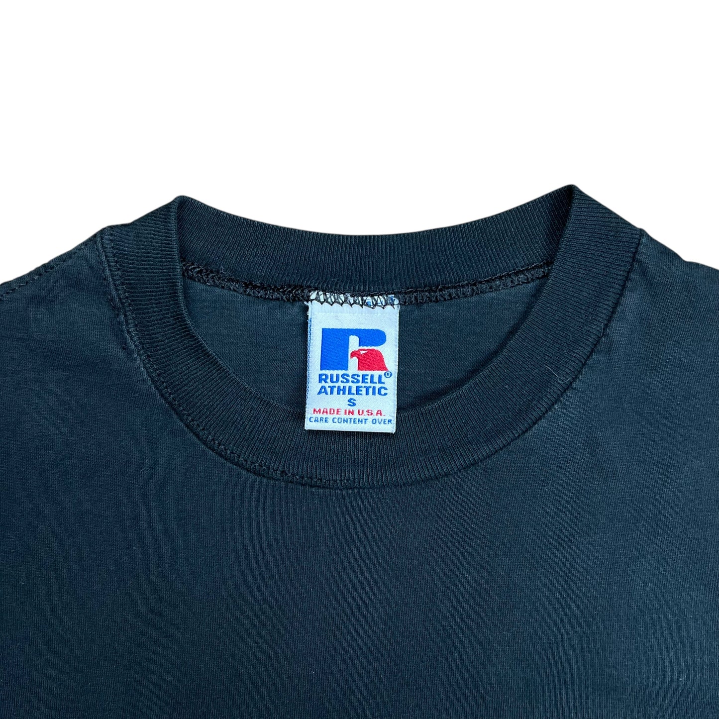 Russell Blank Black Pocket T-shirt - S