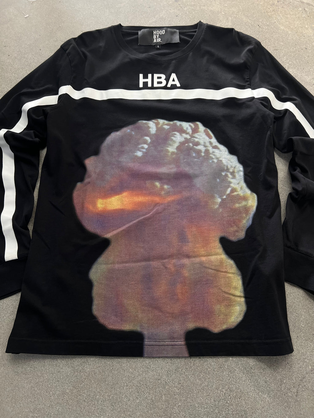 Hood By Air Atomic Bomb Long Sleeve Shirt - L