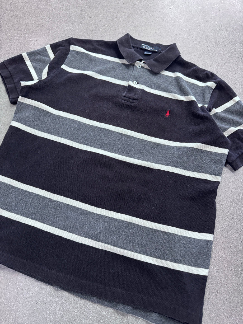 Polo By Ralph Lauren Classic Stripe Polo Shirt - L