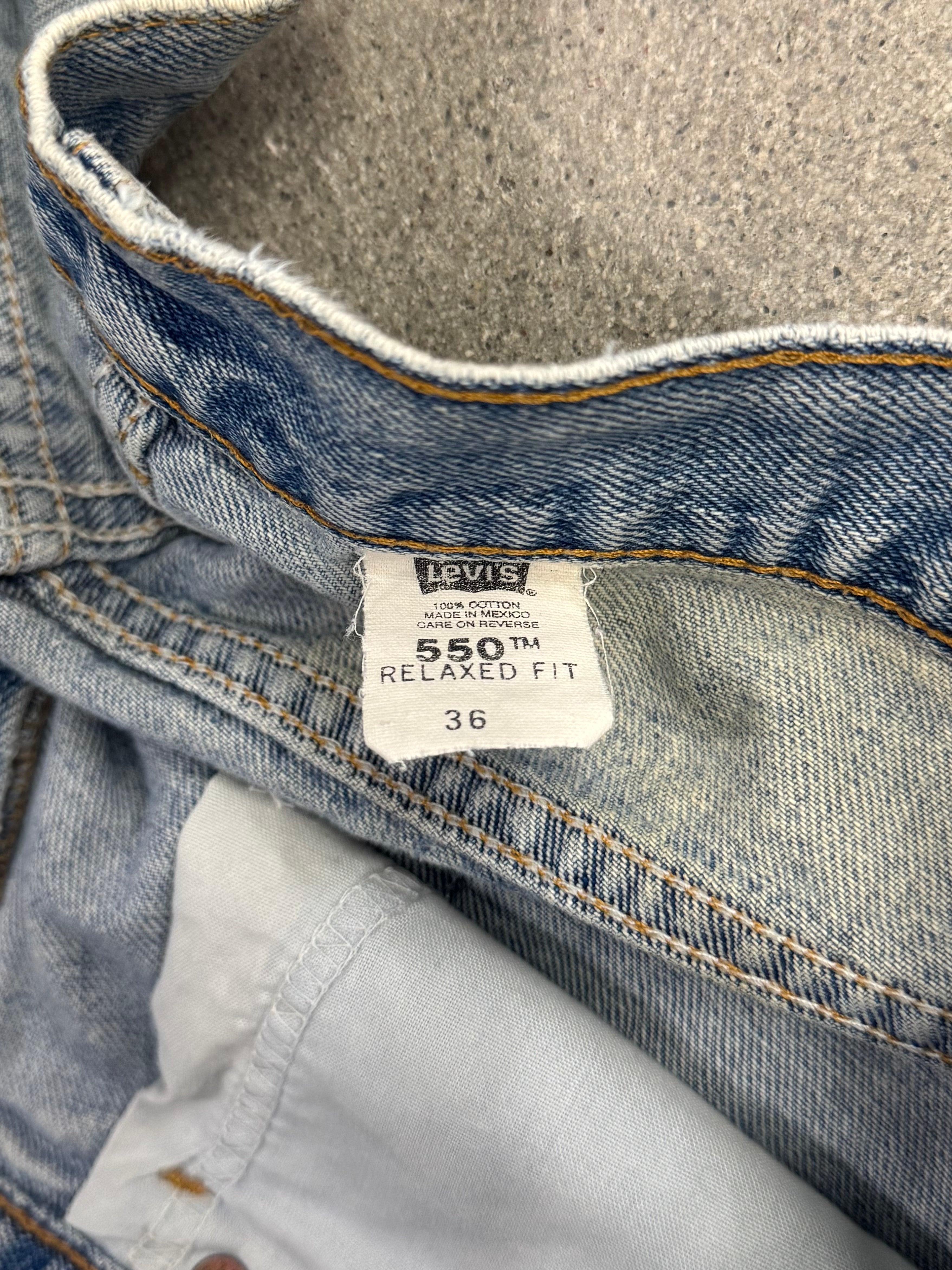Faded Levi’s 550 Jean Shorts - 35”