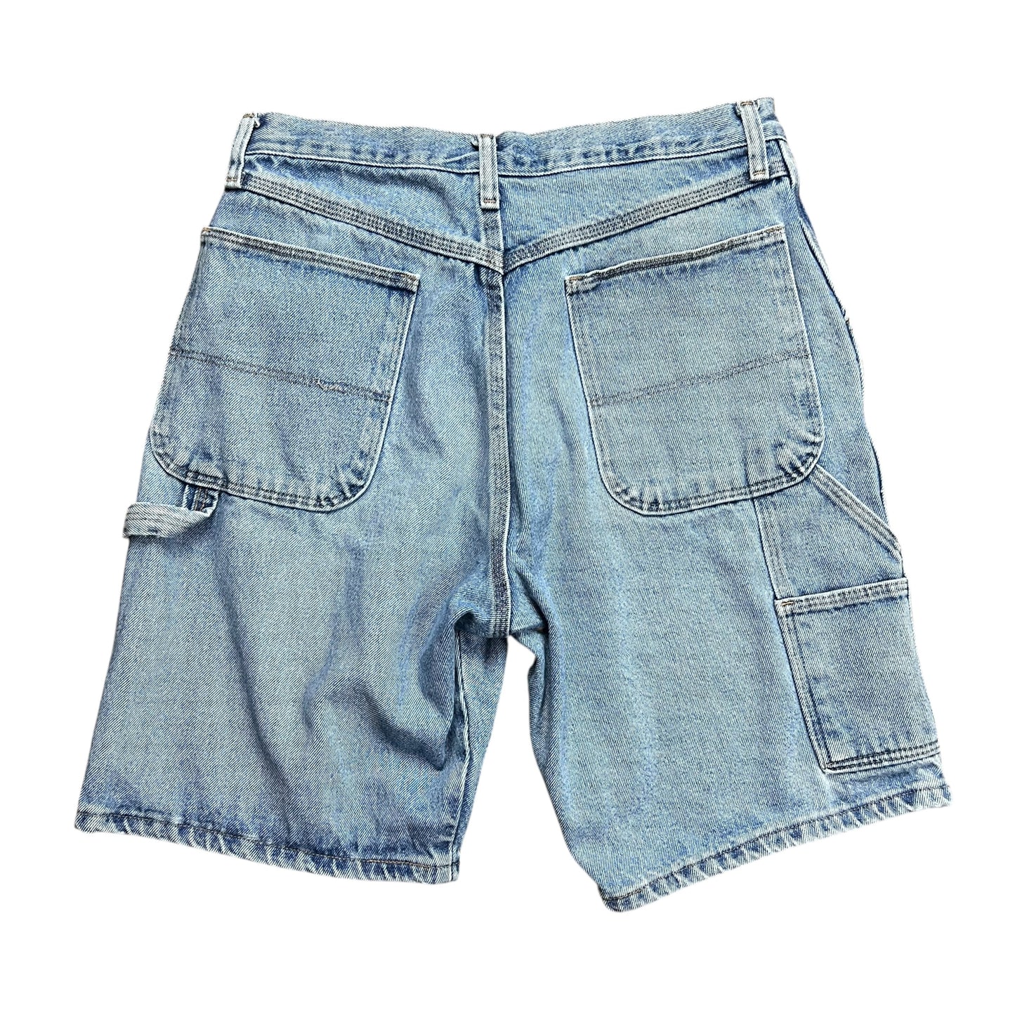 Rustler Faded Light Wash Carpenter Jean Shorts - 32"