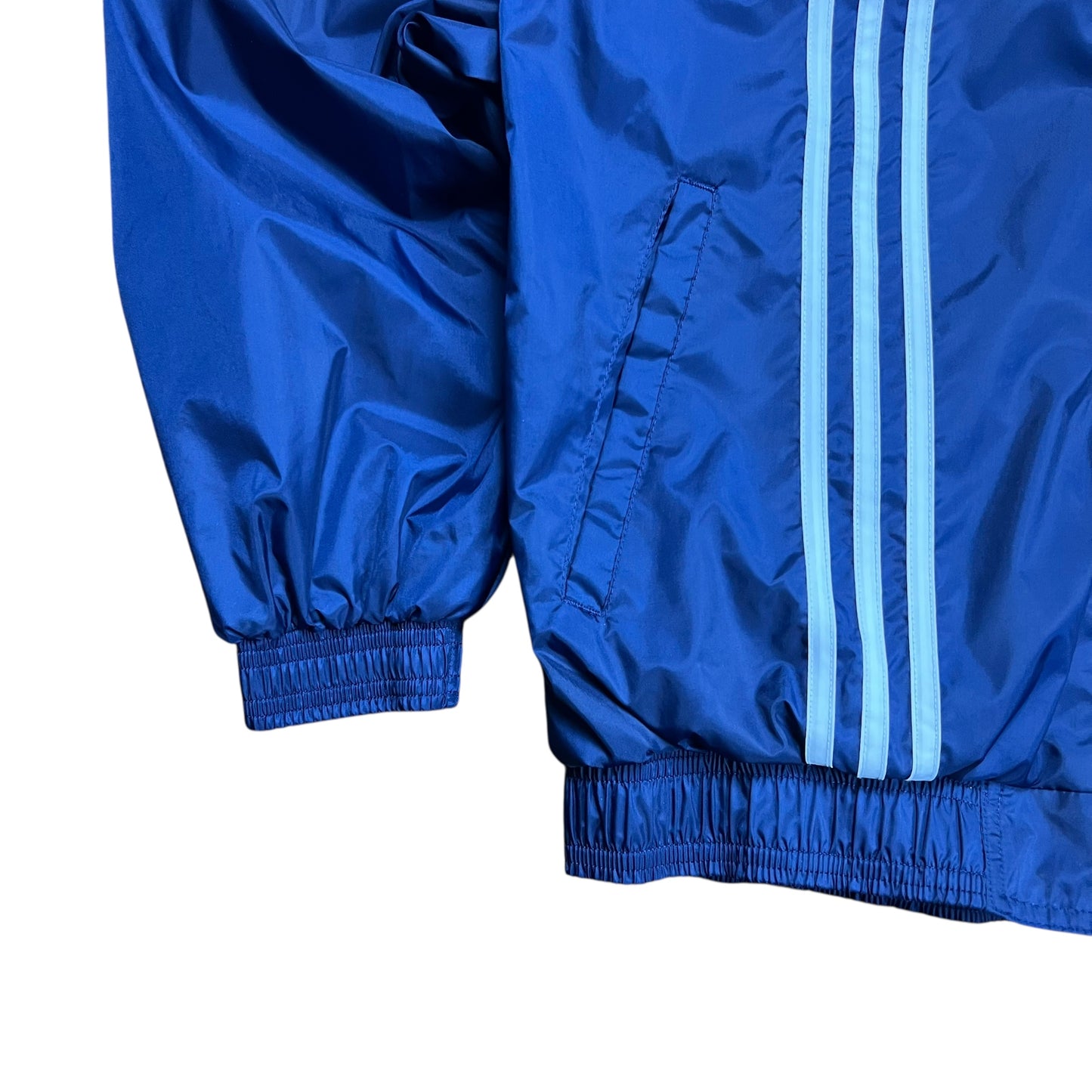 Adidas Navy Nylon Lined Track Jacket - M