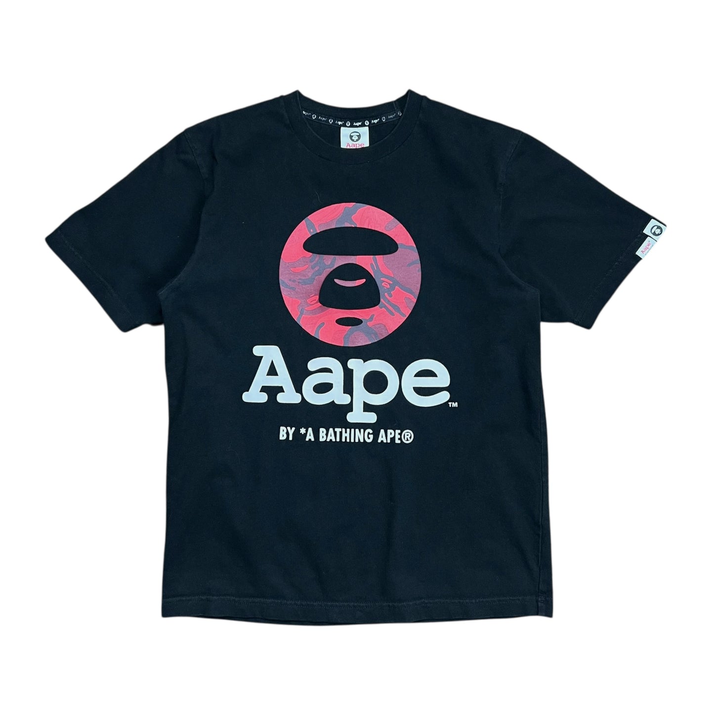 Aape Red Logo Moonface T-shirt - S