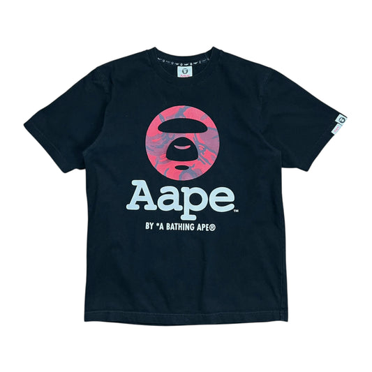 Aape Red Logo Moonface T-shirt - S