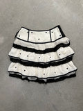 Marc Jacobs Silk Polkadot Ruffle Skirt - 0