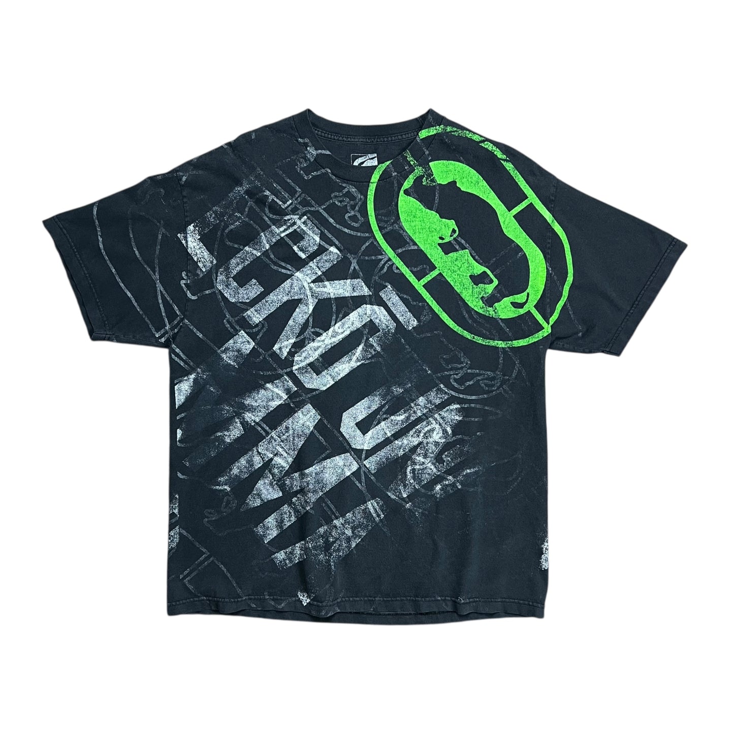 Ecko Unltd. Faded All Over Print Logo T-shirt - XL