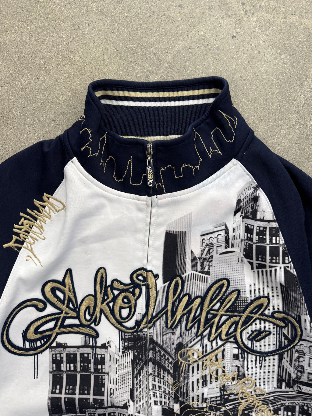 Mark Ecko Unltd. Baggy Full-Zip City Sweatshirt - L