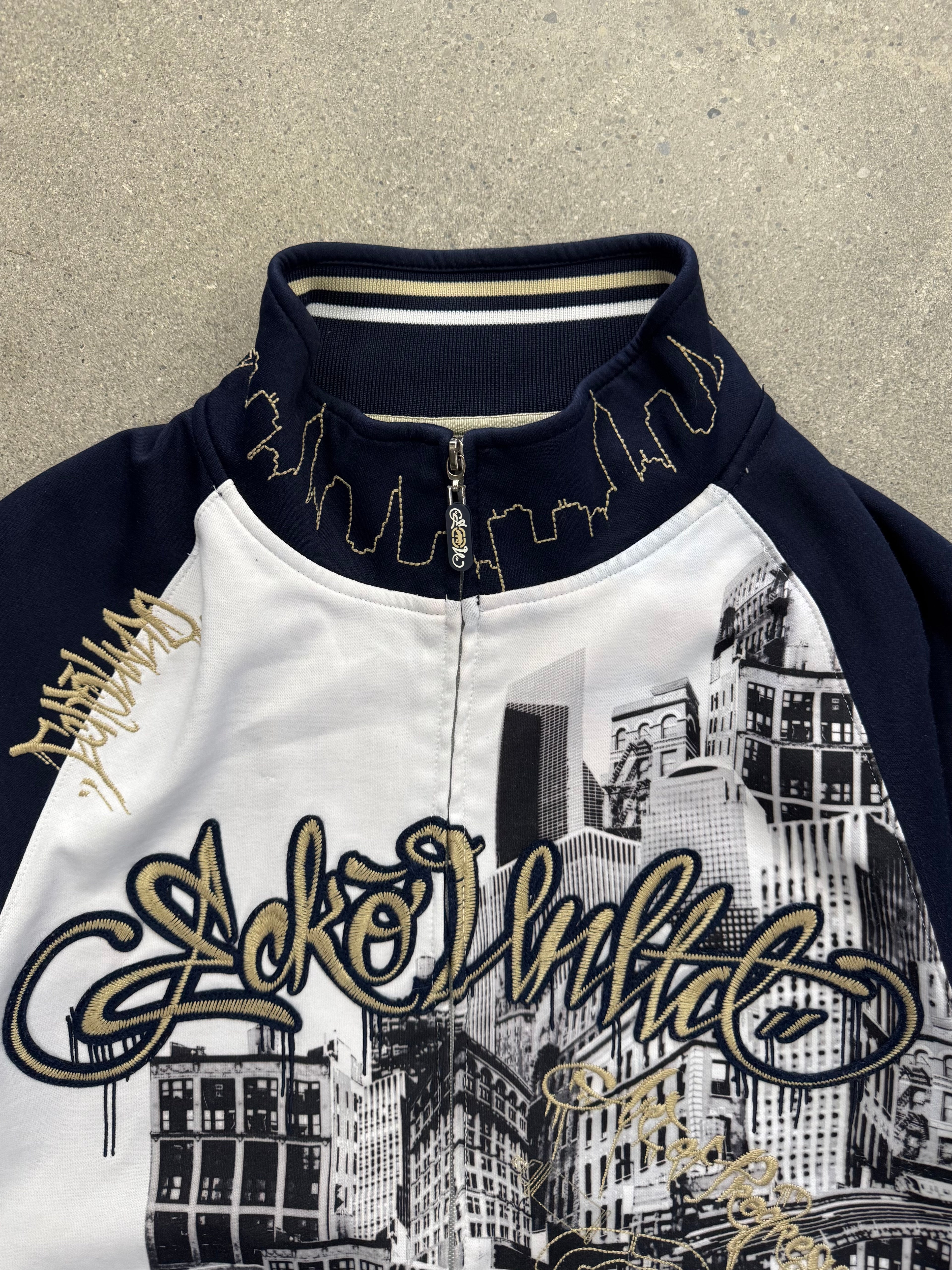 Mark Ecko Unltd. Baggy Full-Zip City Sweatshirt - L