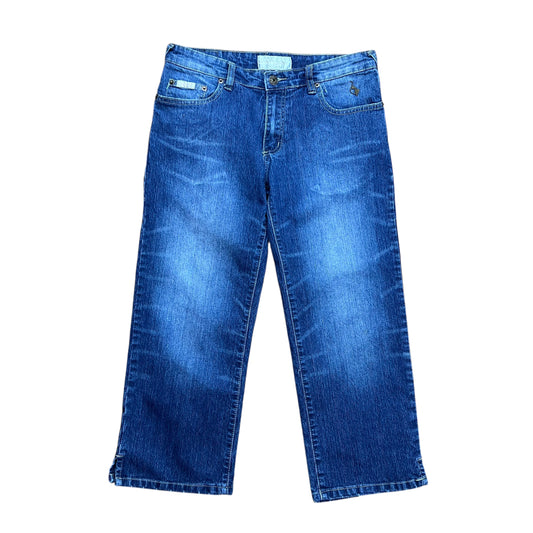 Baby Phat Faded Blue Capri Jeans - 28”