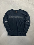 Faded 2007 Harley-Davidson Chrome Flames Long Sleeve Shirt - M