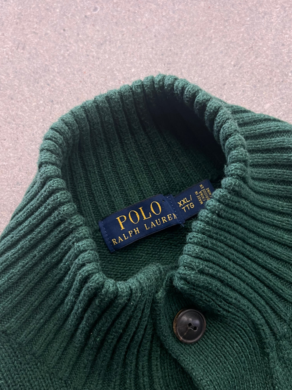 Polo Ralph Lauren Button-Neck Knit Sweater - XXL