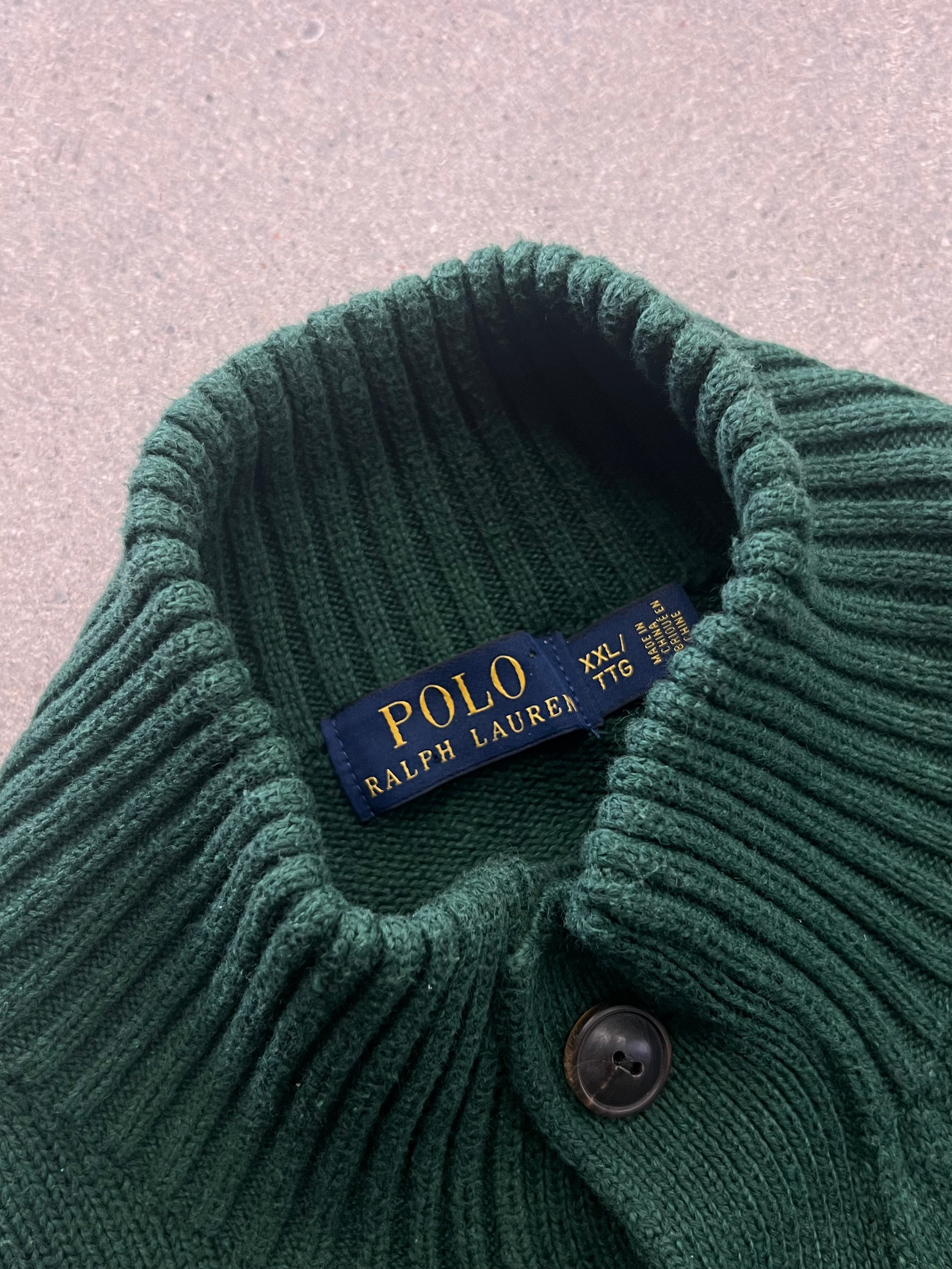 Polo Ralph Lauren Button-Neck Knit Sweater - XXL