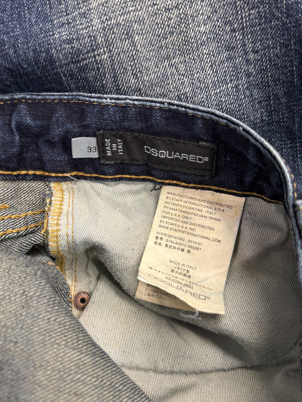 Dsquared2 Faded & Distressed Jeans - 33”