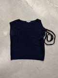 Helmut Lang Viscose & Silk Tie-Sleeve Shirt - M