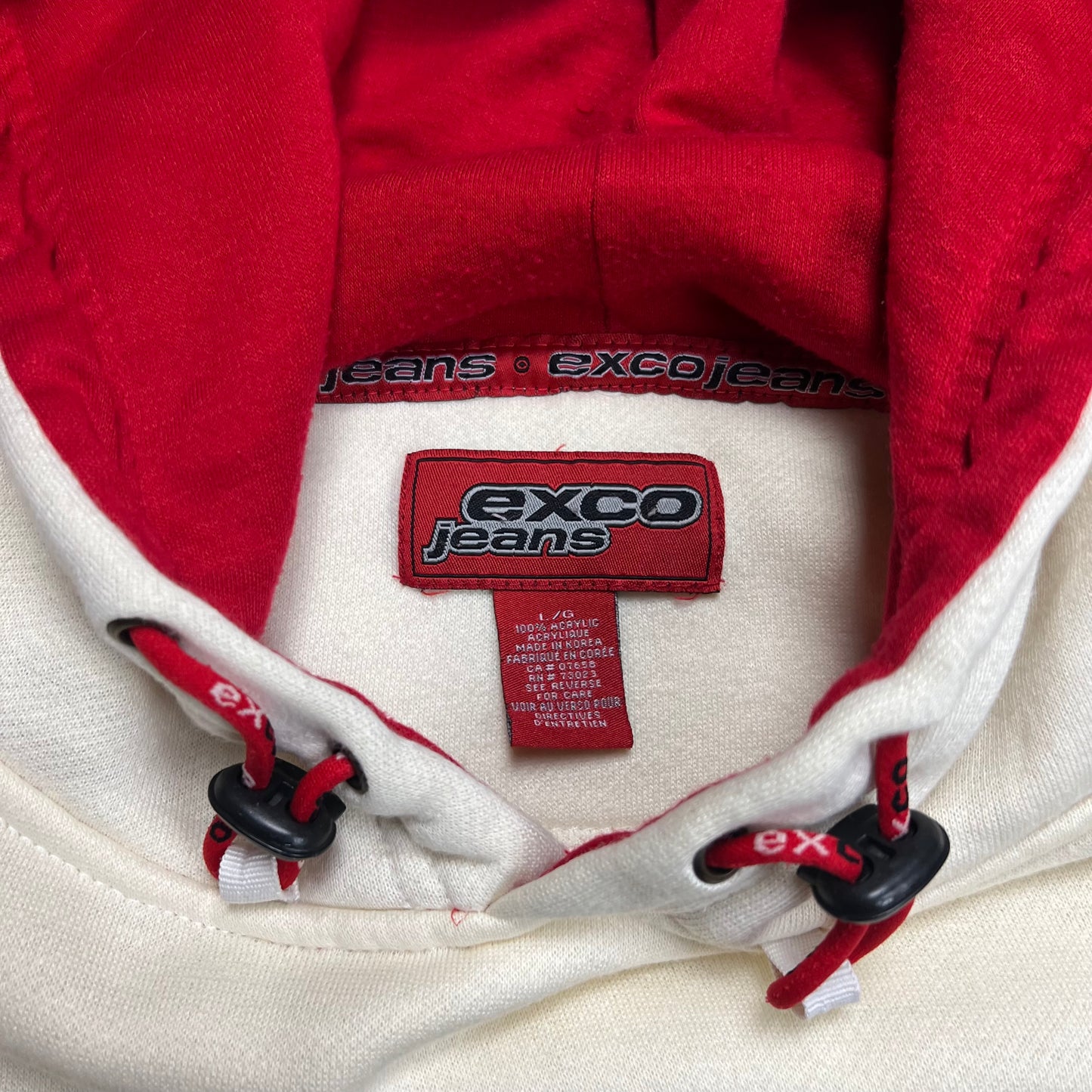 Exco Jeans Baggy Cream Scorpion Hoodie - XL