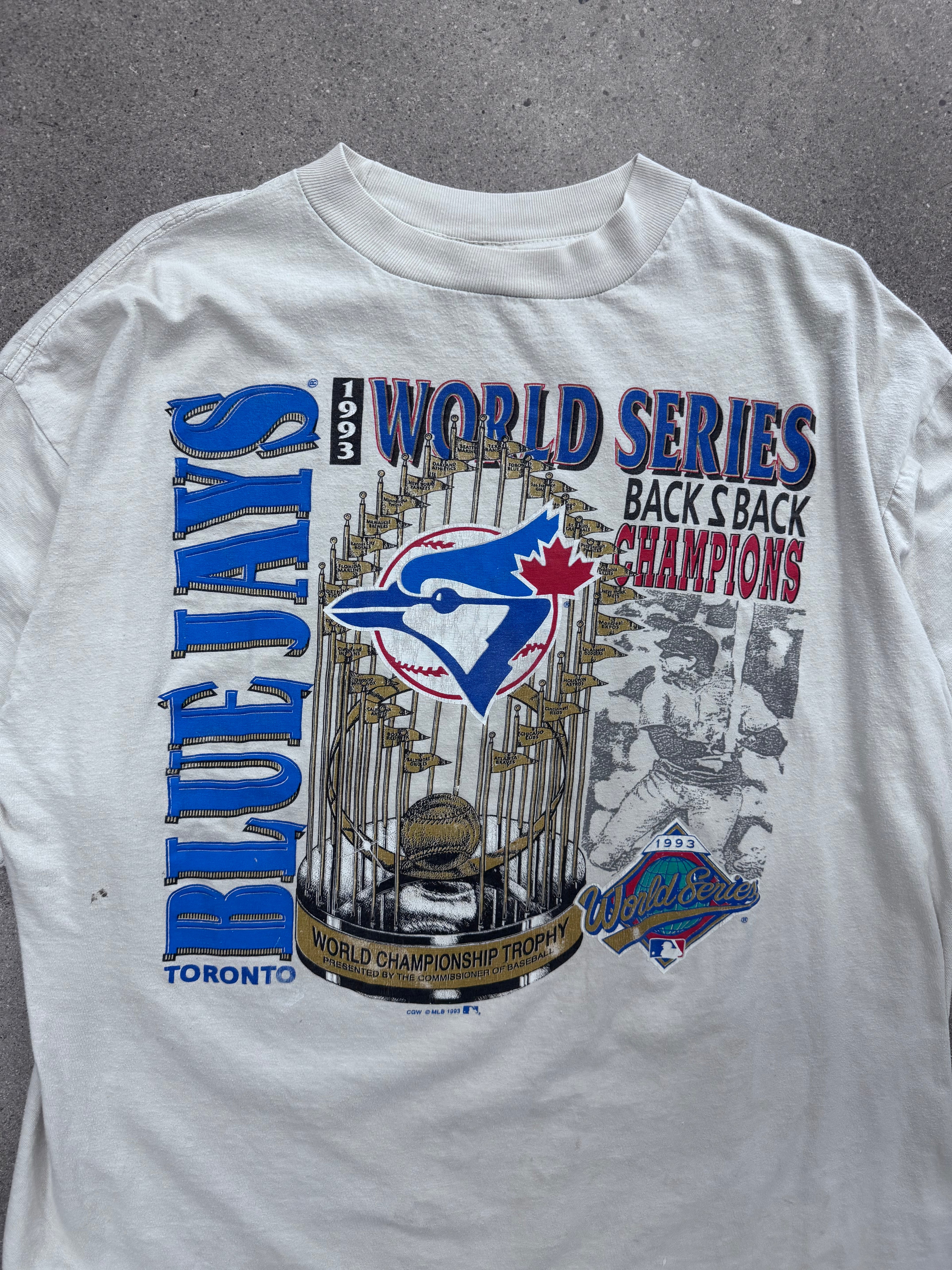 1993 Toronto Blue Jays Back 2 Back World Series MLB Champions T-Shirt - CL
