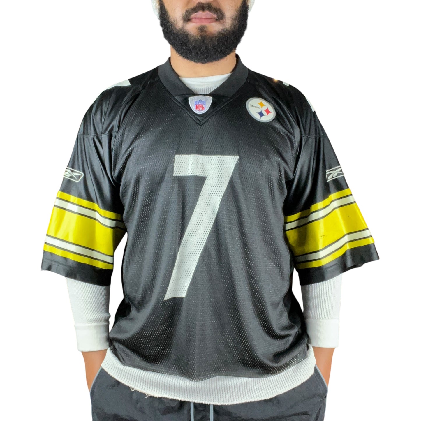 Reebok Pittsburgh Steelers Cropped NFL Jersey - L