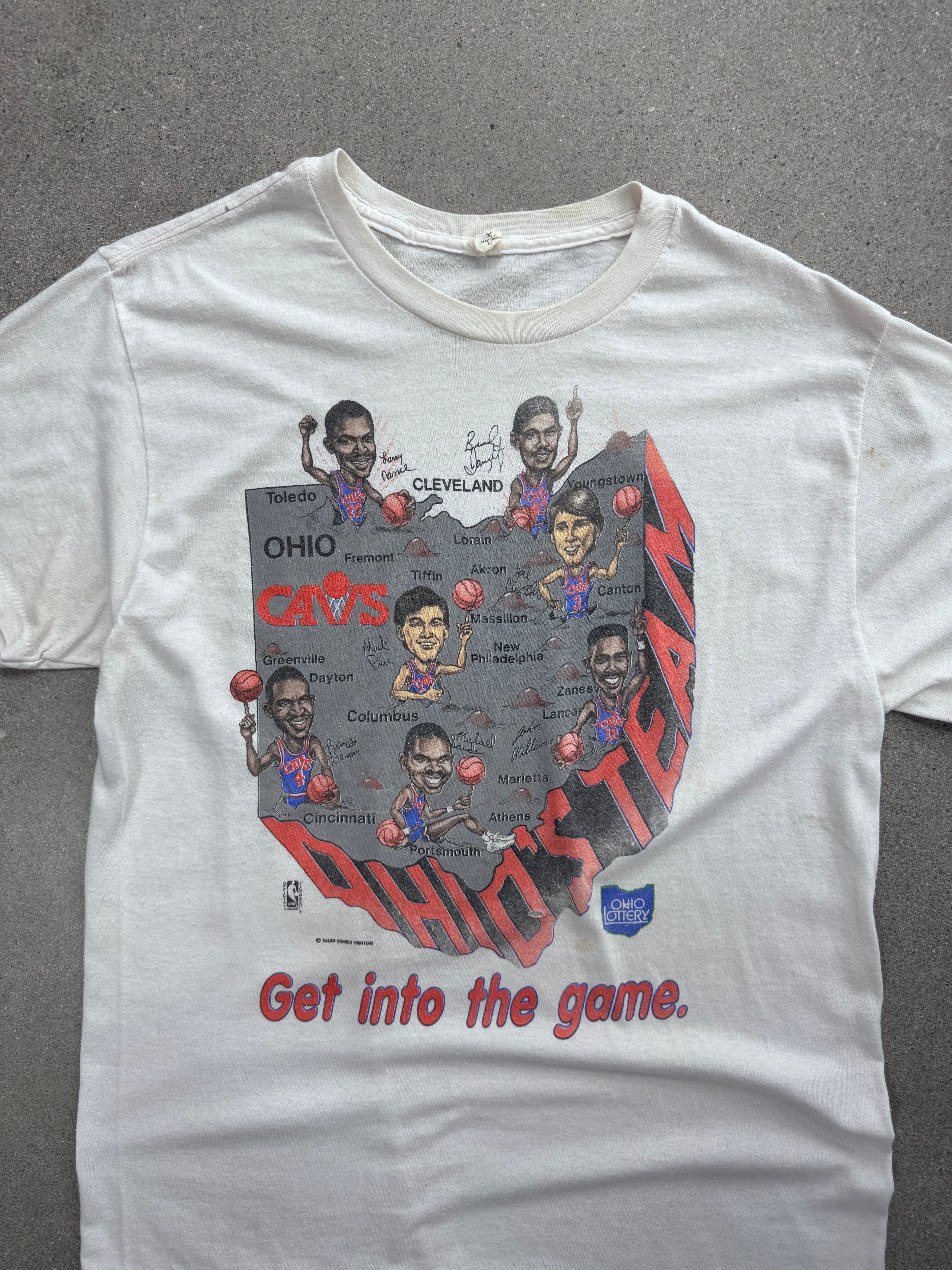 1988 Salem Sportswear Cleveland Cavaliers Get Into The Game NBA T-Shirt – XL