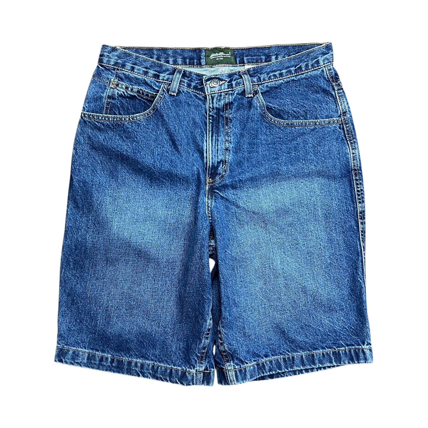 Eddie Bauer Faded Blue Jean Shorts - 32"