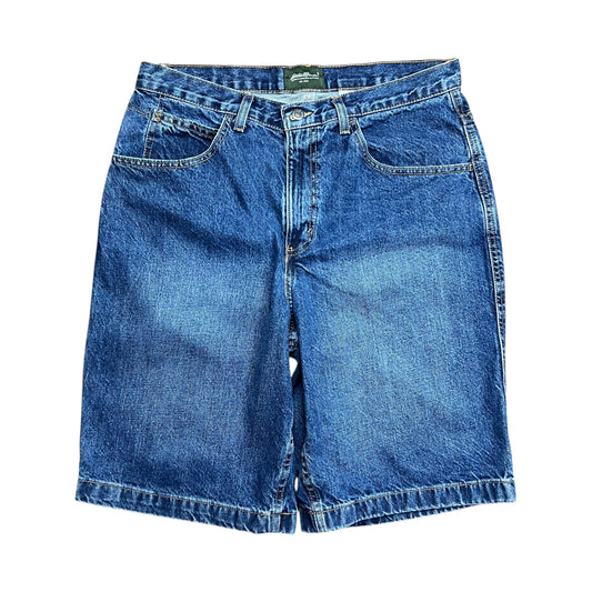 Eddie Bauer Faded Blue Jean Shorts - 32"