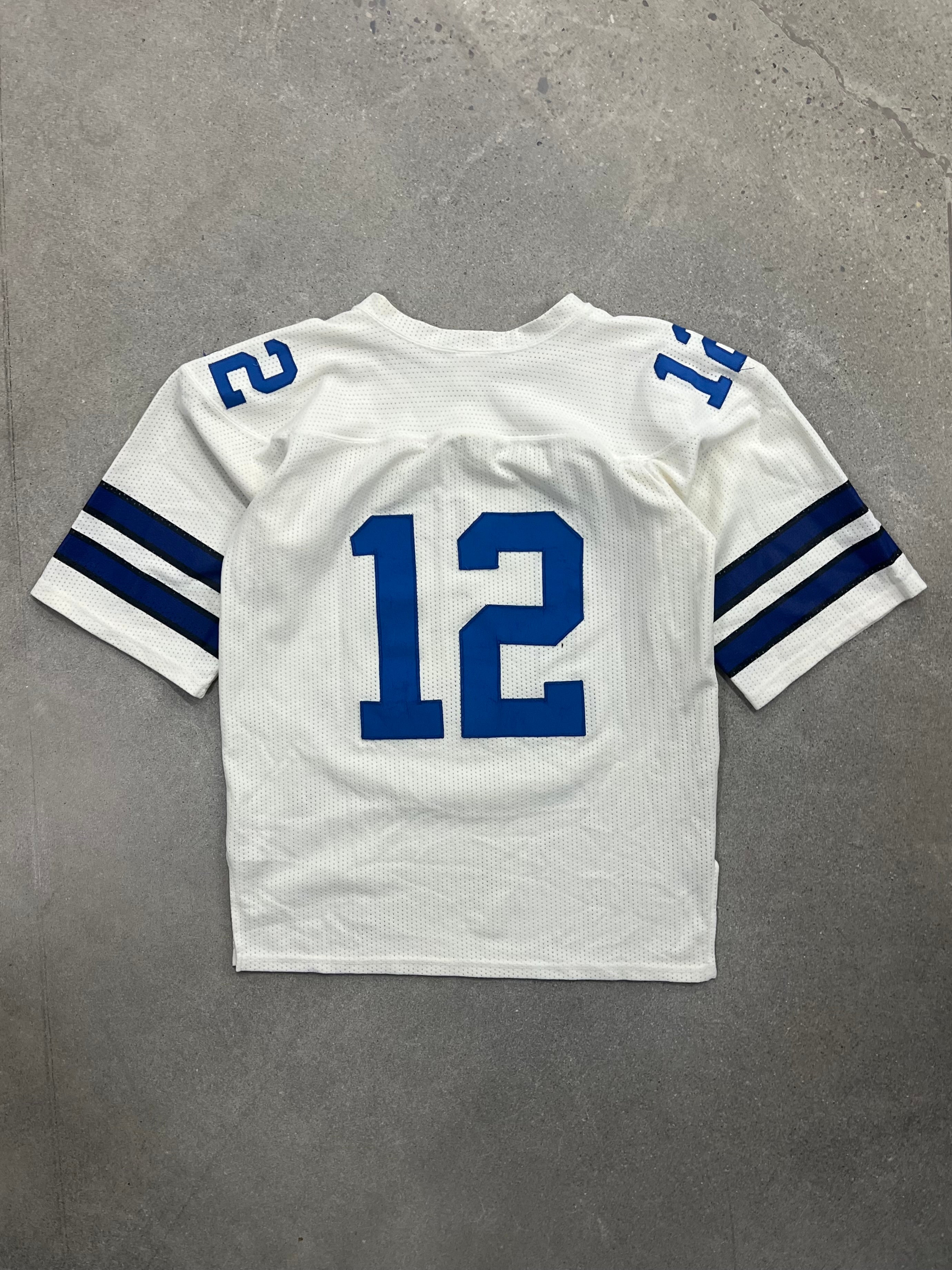 Ravens Knit Dallas Cowboys Roger Staubach NFL Football Jersey - L