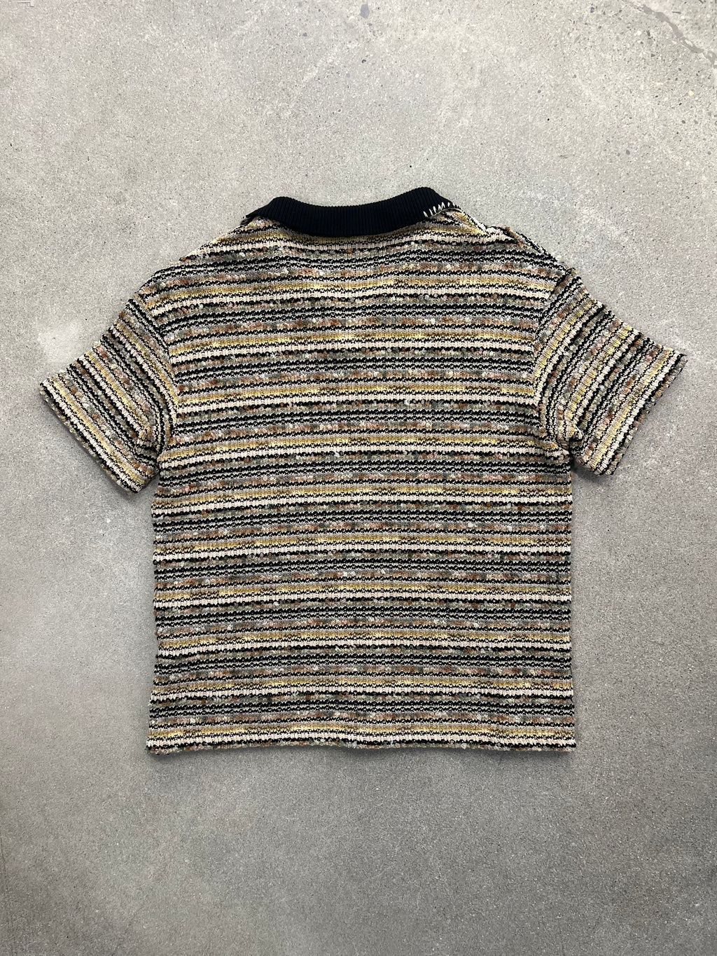 Anderson Bell Crea Boucle Collar Knit Shirt - L