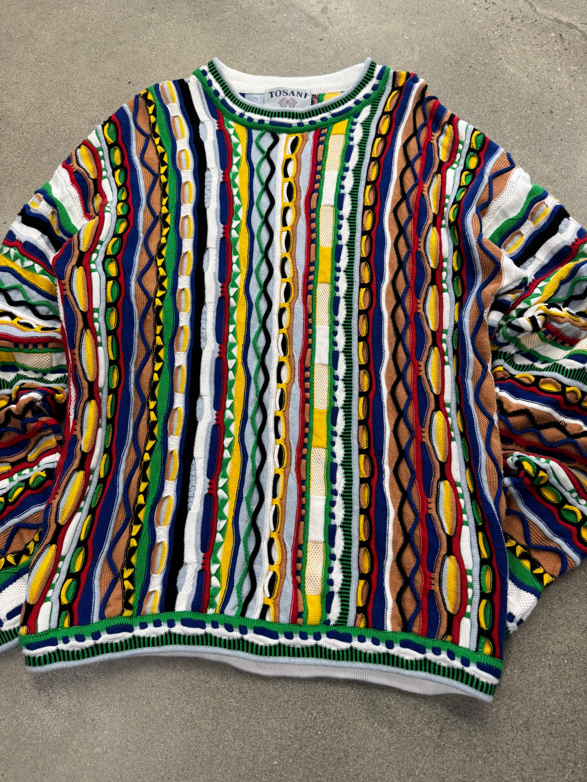 Tosani 3D Cable Knit Sweater - L