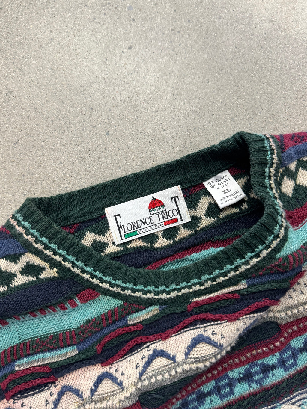 Florence Tricot 3D Cable Knit Sweater - XL