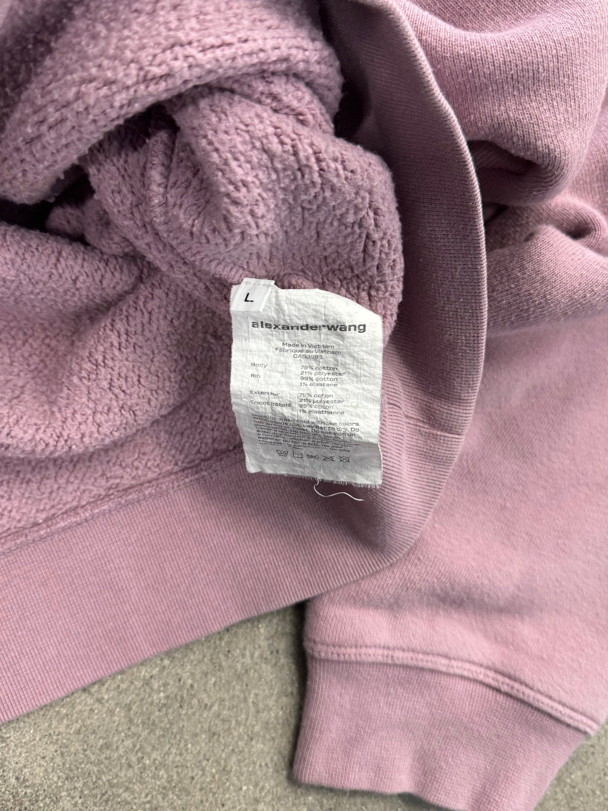 Alexander Wang Puff Logo Crewneck Sweatshirt - L