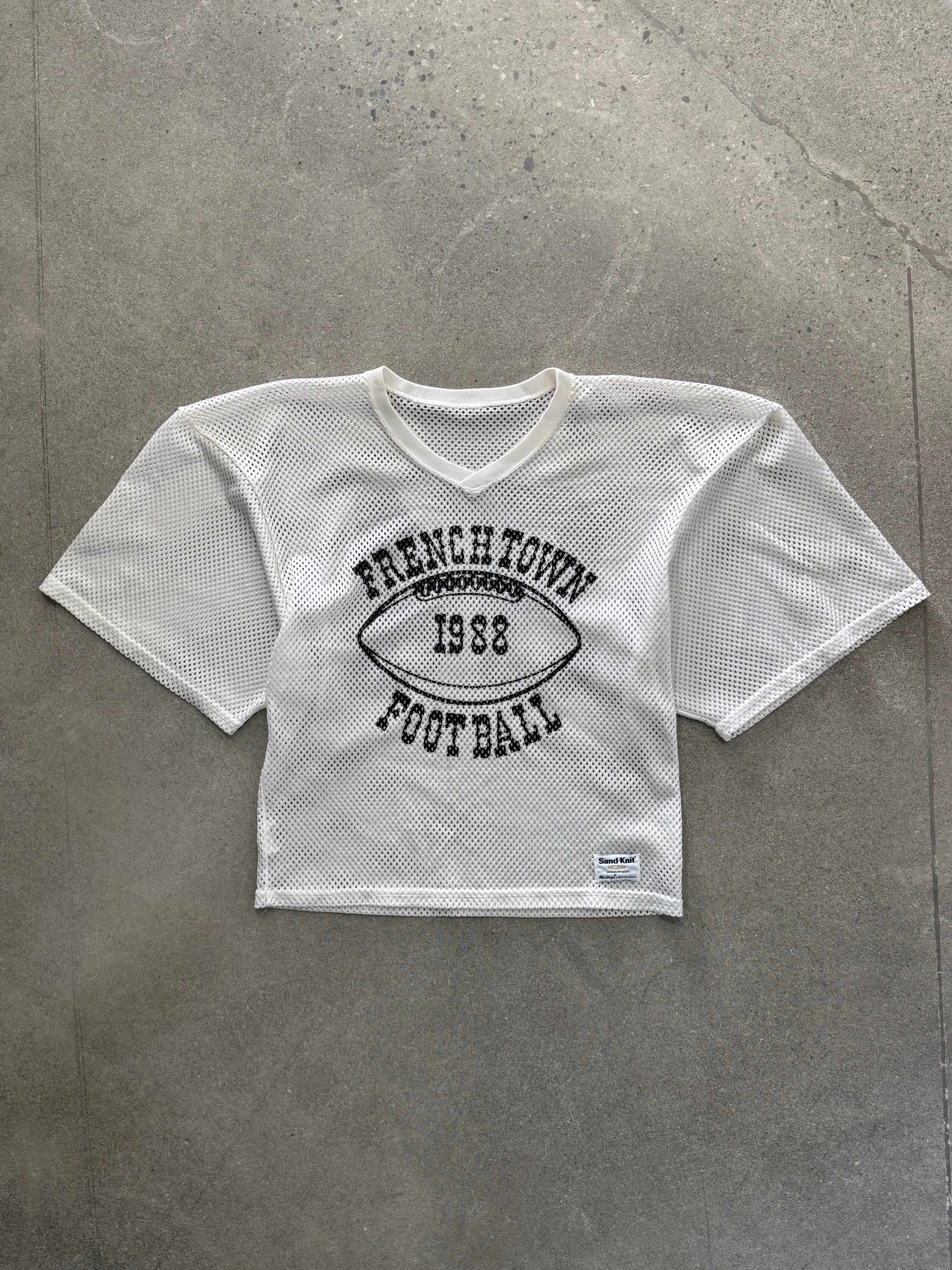 1988 French Town Cropped Mesh Practice Football Jersey - M