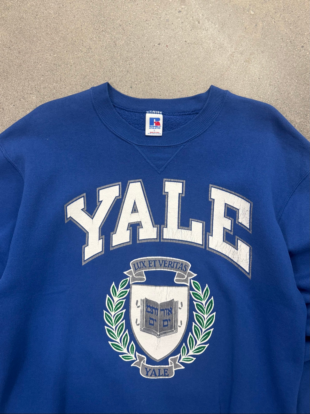 Russell Athletic Yale University Crewneck Sweatshirt - L
