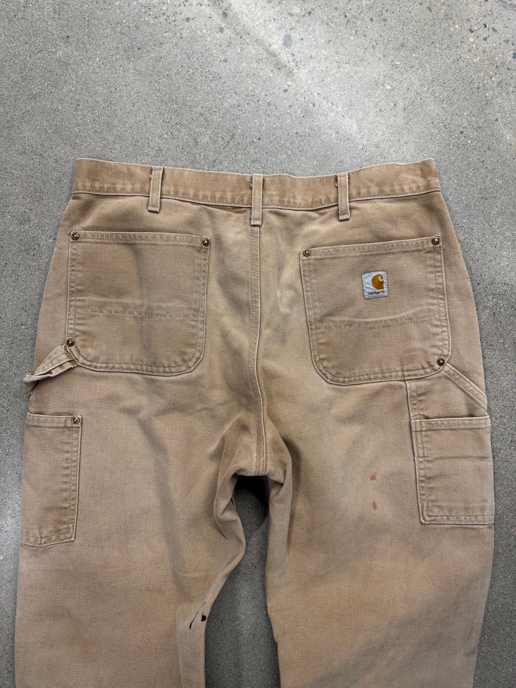 Faded Carhartt Double Knee Work Pants - 34"