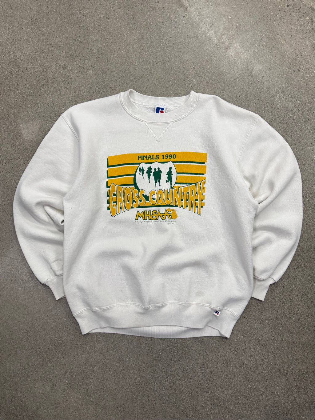 Russell Athletic Michigan High School Cross Country Crewneck Sweatshirt - L