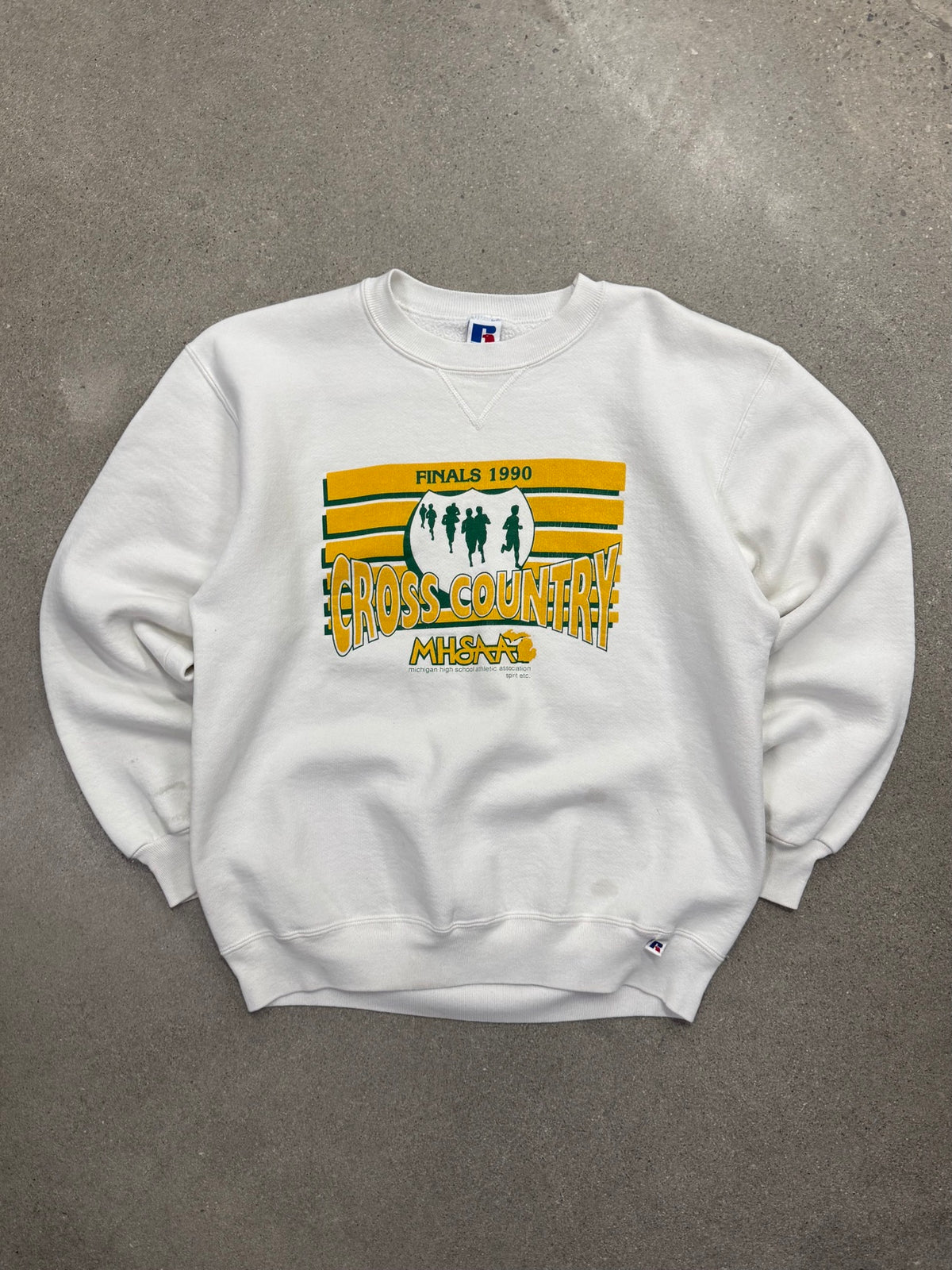 Russell Athletic Michigan High School Cross Country Crewneck Sweatshirt - L
