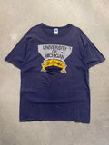 Distressed Russell Athletic University Of Michigan T-Shirt - XL