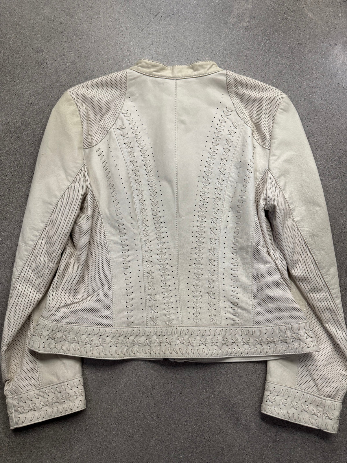 Danier Braided Leather Moto Jacket - M