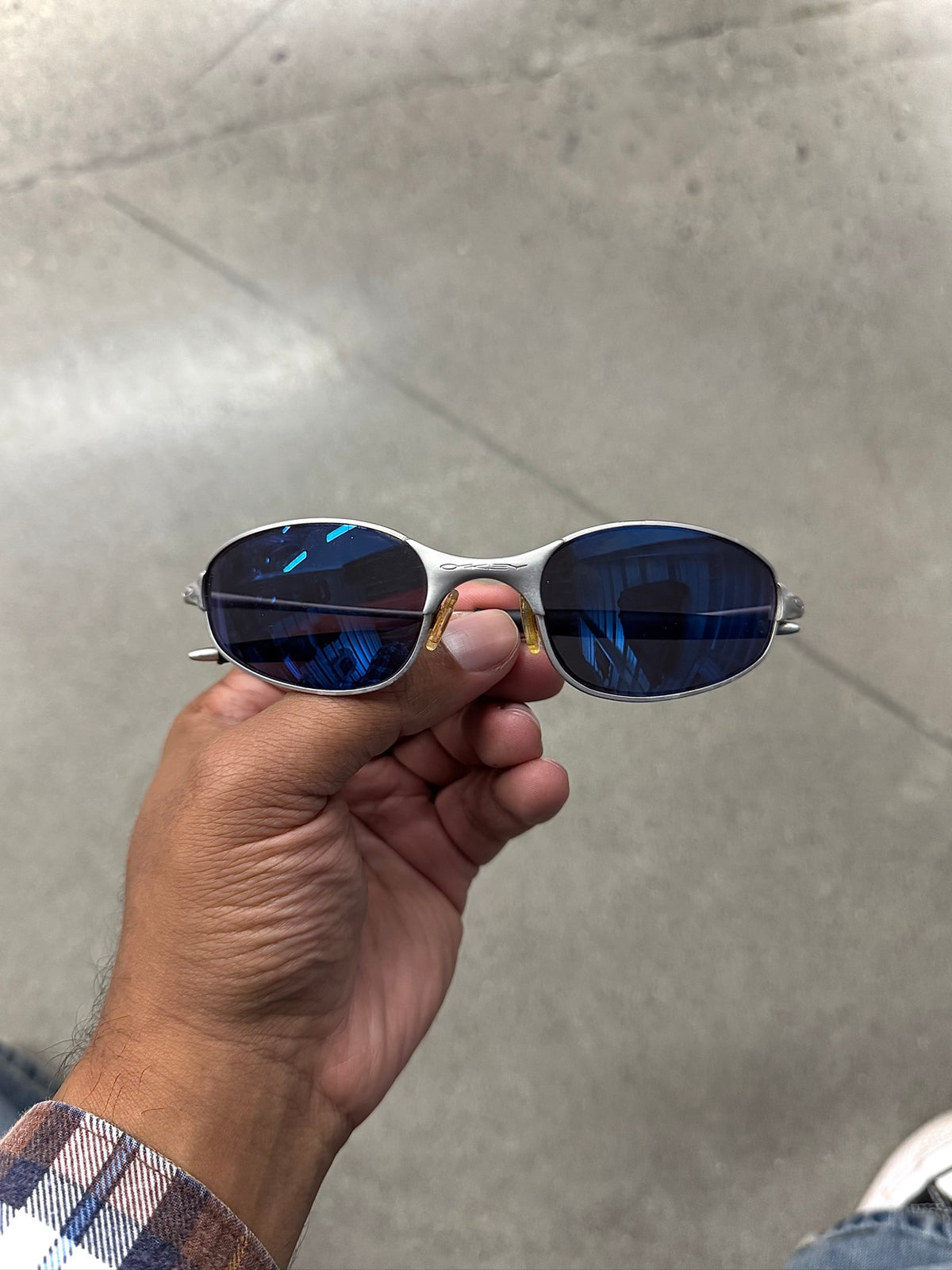 Oakley A Wire Gen 1.0 Ice Iridium Sunglasses