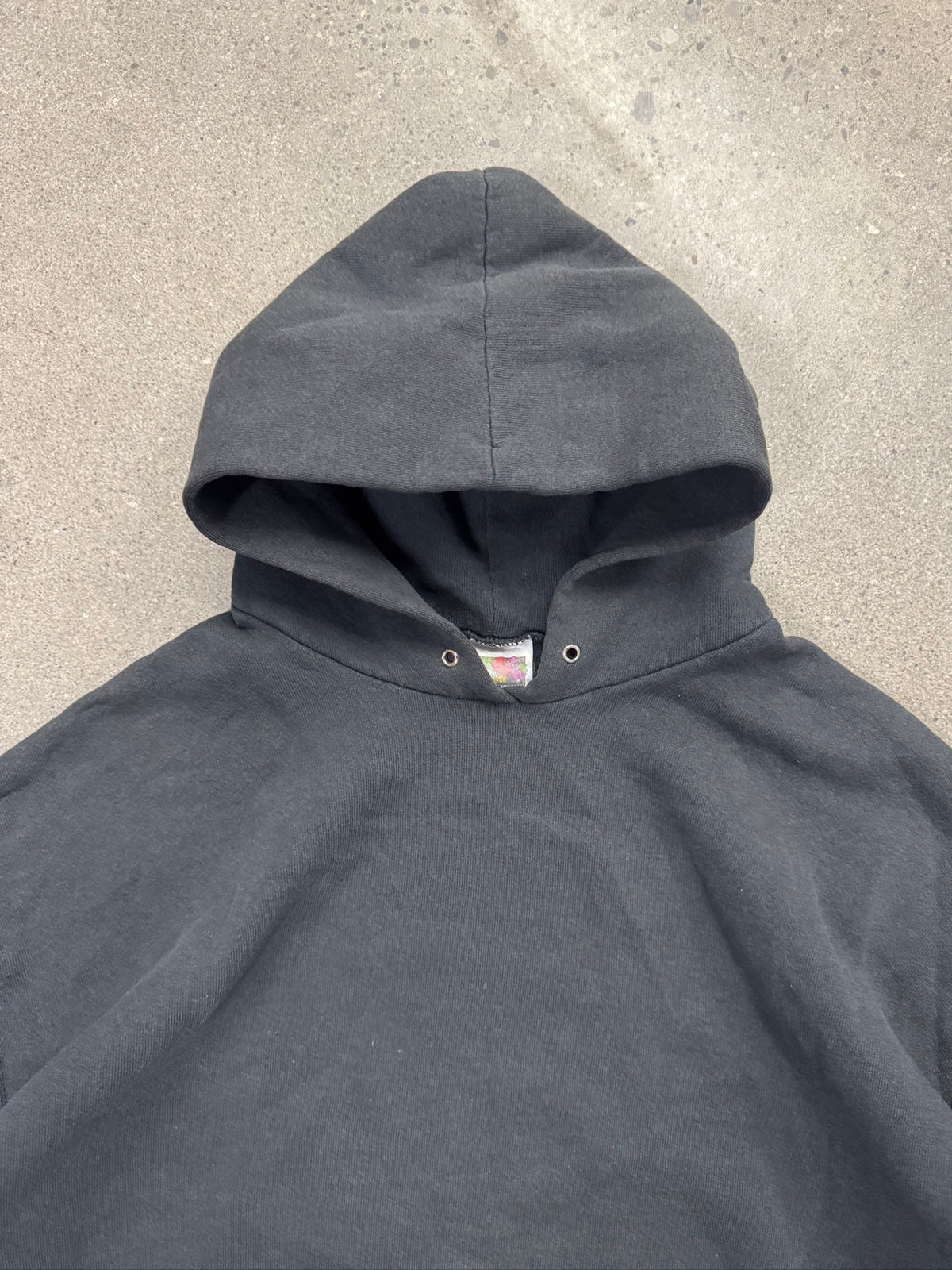 Faded Fruit of the Loom Blank Pullover Hoodie - XL