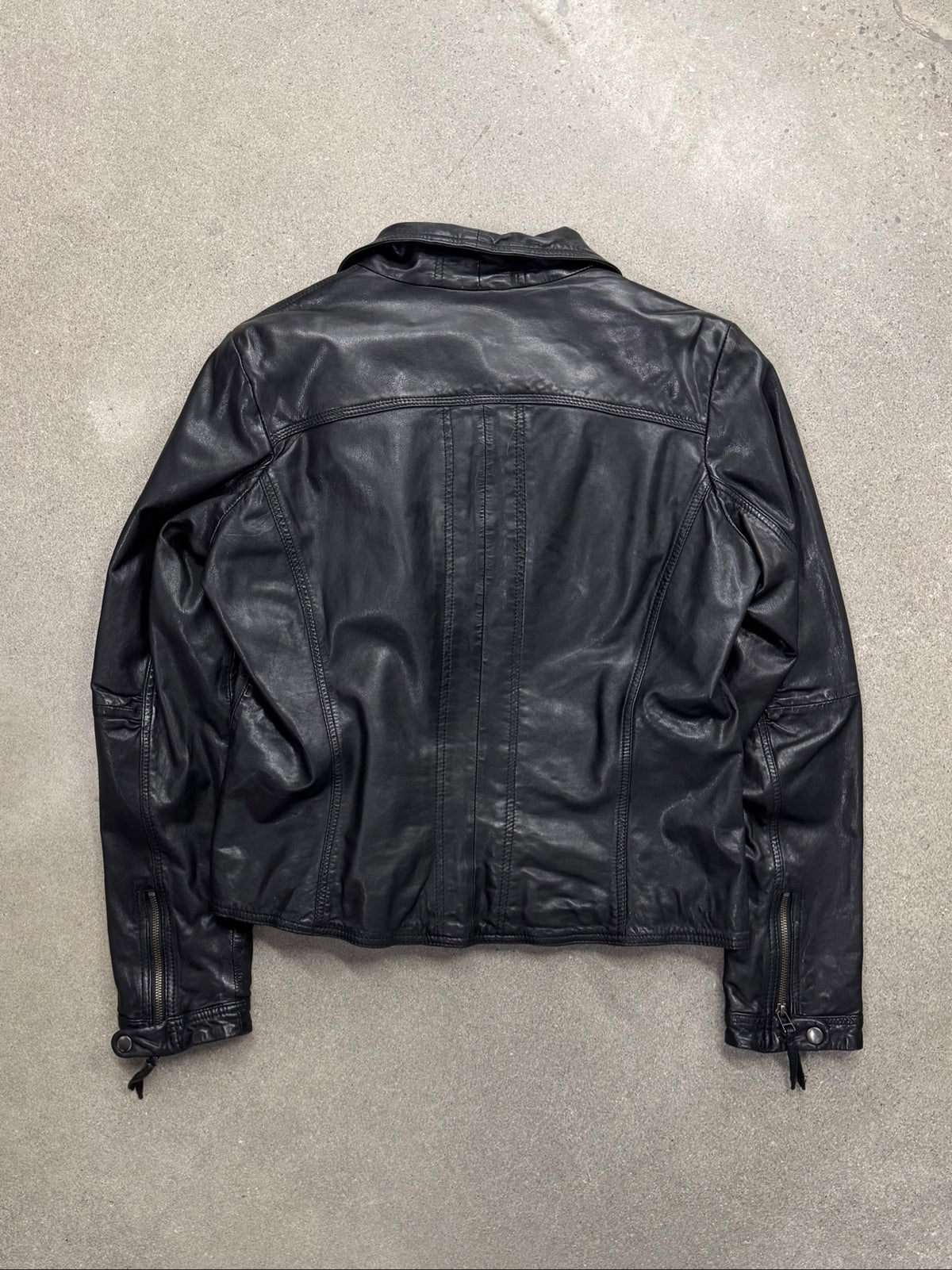 Danier Asymmetrical Leather Moto Jacket - XL