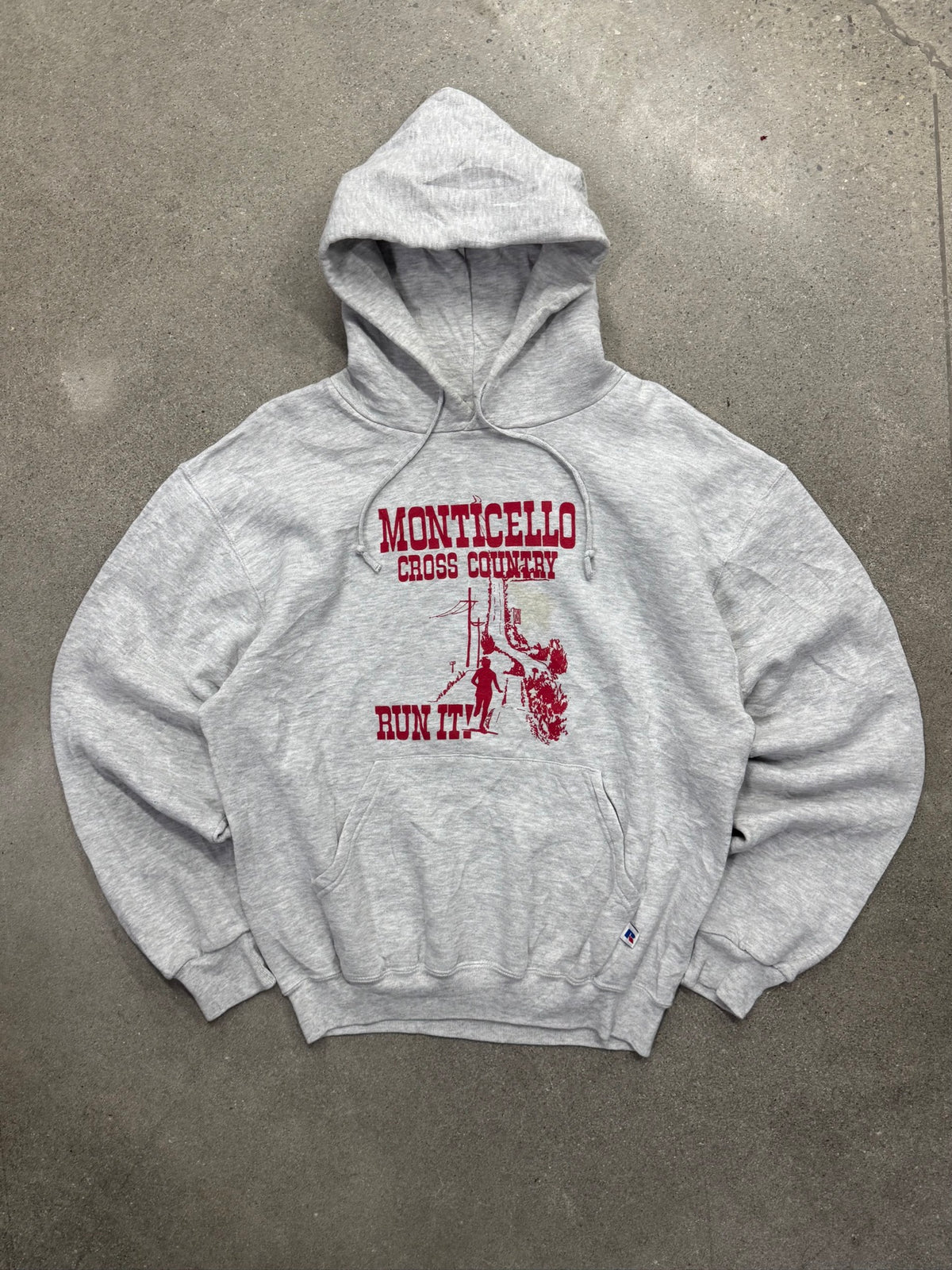 Russell Athletic Monticello Cross Country Pullover Hoodie - L