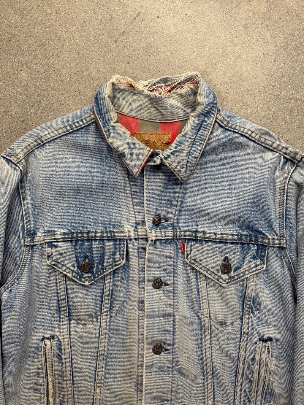 Levi's Flannel-Lined Denim Trucker Jacket - M
