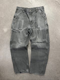 Faded & Distressed Carhartt Carpenter Work Pants - 31"