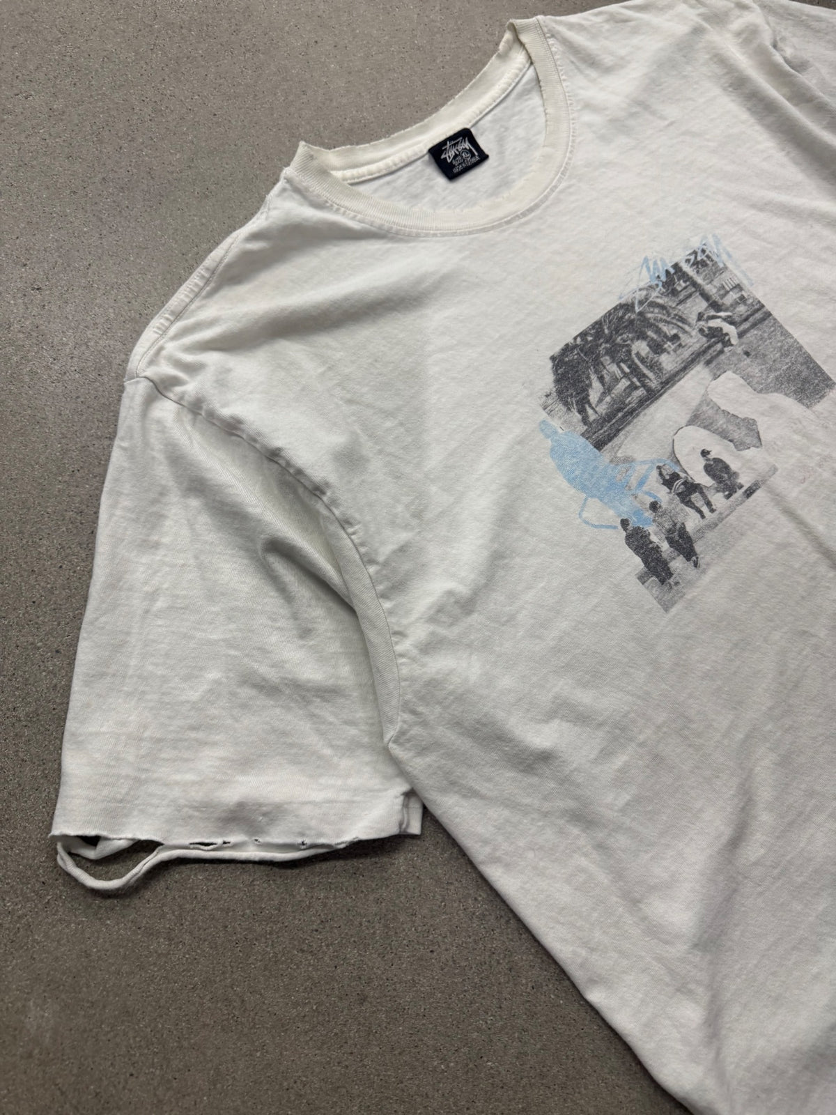 Stussy Pink Montel Lance Mountain T-Shirt - XL