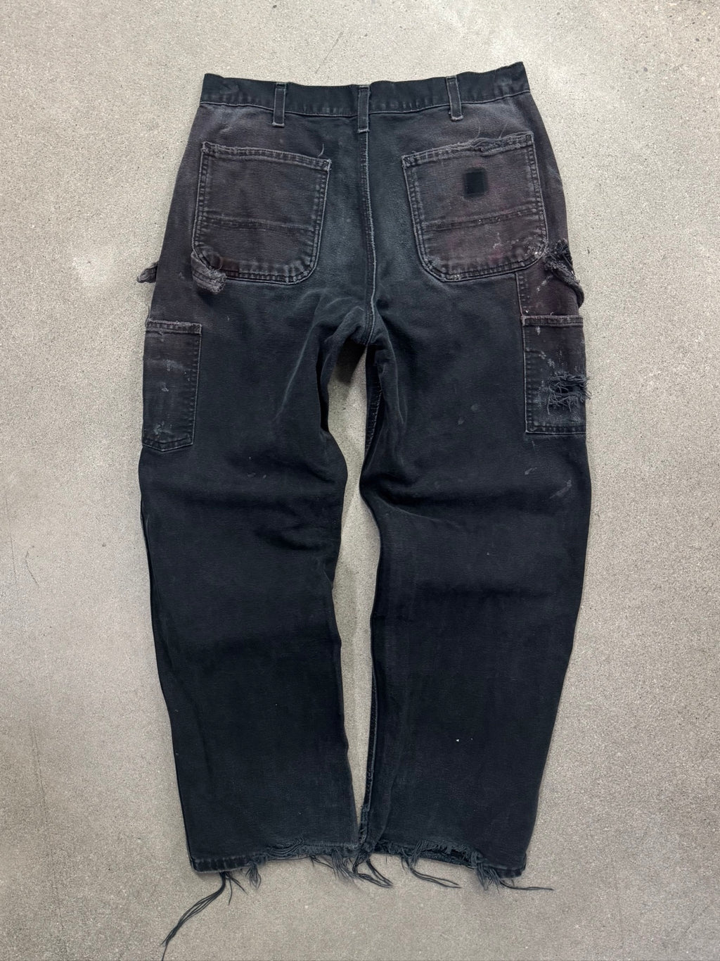 Faded & Distressed Carhartt Carpenter Work Pants - 33"
