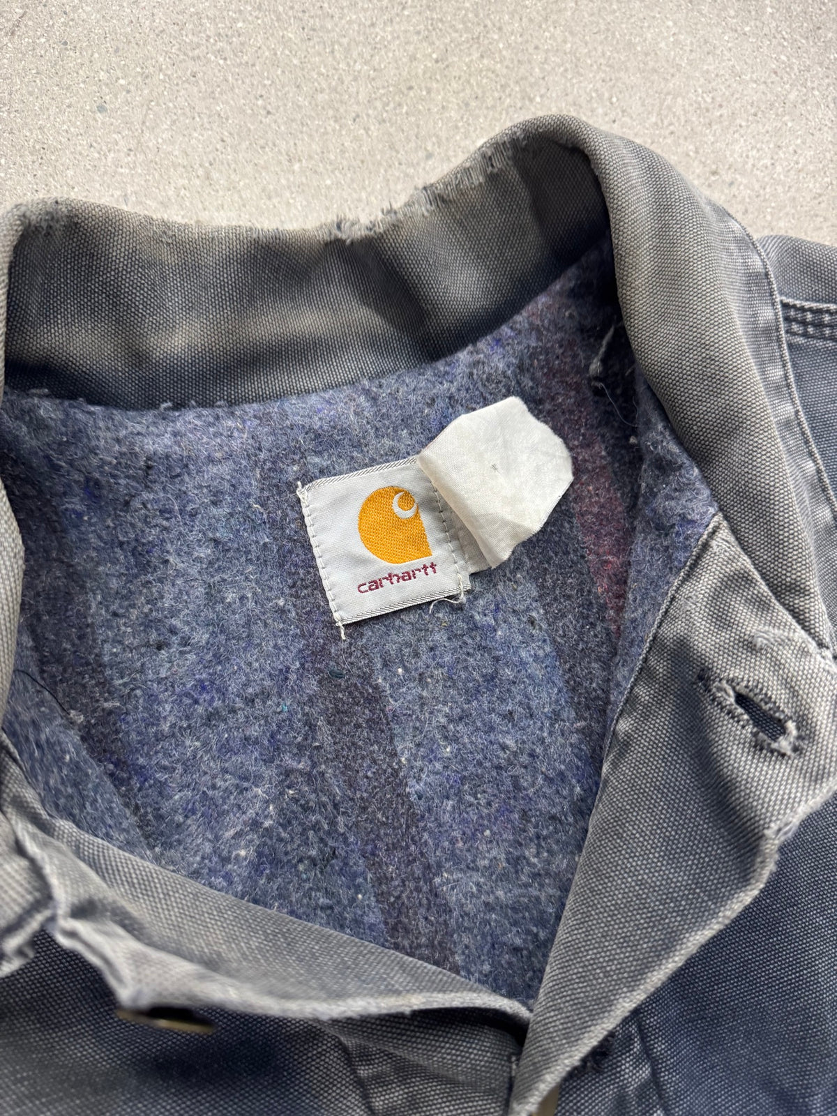 Faded & Distressed Carhartt Southwest Trucker Jacket - XL
