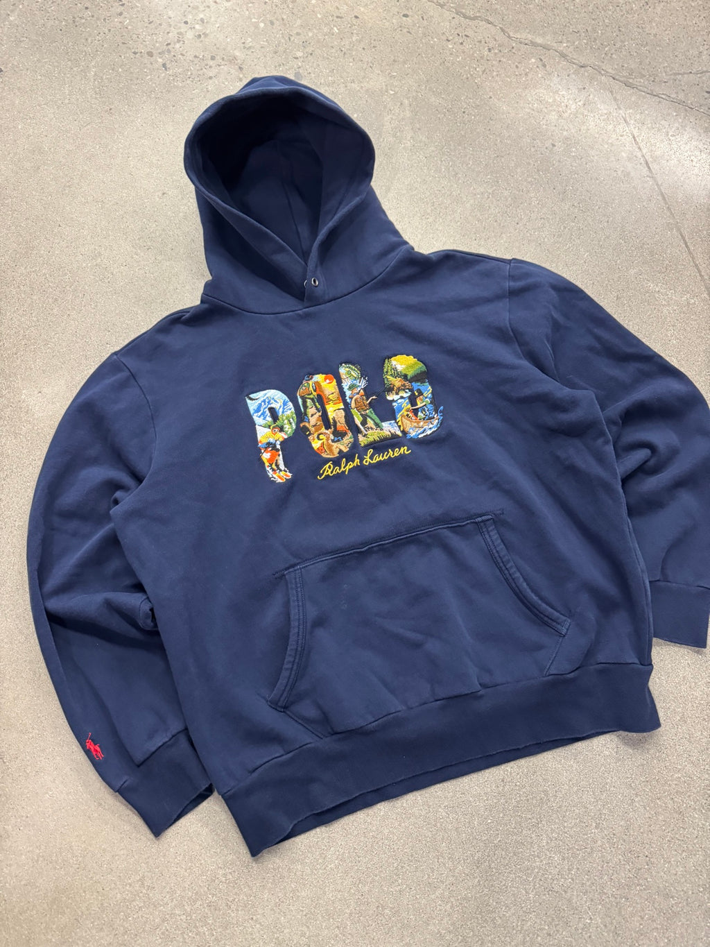 Polo Ralph Lauren Outdoor Sportsman Embroidered Pullover Hoodie - L